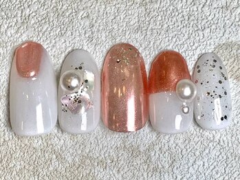 レイネイル 岐阜茜部店(RAY NAIL)/パールピンク
