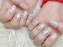 ネイルアンドアイラッシュサロン エスポアール(nail&eyelash salon espoir)/White　ホワイト　パール