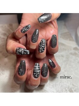 ネイルズミラク(nail's mirac.)/ツィード柄ネイル