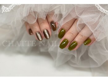 シャットネイル(CHATTE NAIL)/爪育デザインネイルAコース