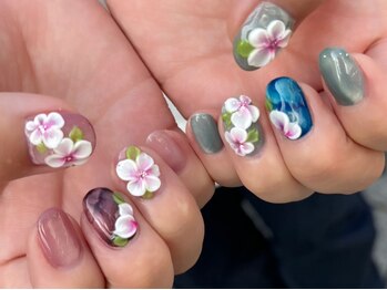 ジェリーボックス(jelly box)の写真/【高槻市駅徒歩3分】大人個性派デザインを楽しみたい方へ◎男性ネイリストの繊細ワンカラー¥4800