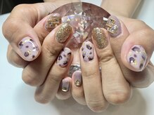 ダブルムーンビューティフル(DOUBLEmoonBeautiful)/グレージュとレオパードで秋満喫