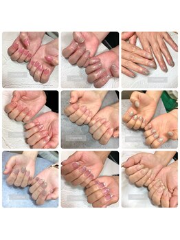 クリスタルネイル パークプレイス店/上品ネイル