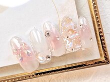 ネイルサロン ドルチェネイル 柏店(Dolce.Nail)/【ワンホンコース】チークリボン