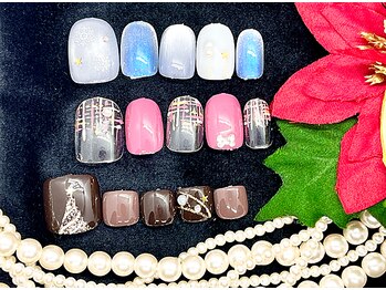 ビューティ ヴェール(Beauty Veil)の写真/《指先までお洒落にクリスマスを満喫♪》hotpepper限定【毎月変わる定額off込¥4980】冬らしさを指先から☆