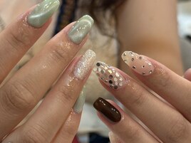 アシメニュアンスネイル