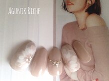 アグニークリッシェ(Agunik Riche)/【水彩フラワーネイル】