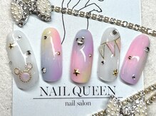 ネイルクイーン(Nail Queen)/カラフルネイル♪¥8800