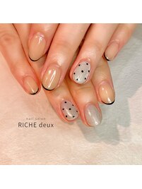 スキニー×ドットネイル♪