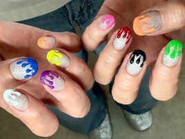 しずくネイル！とろけるカラフル