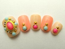 ネイルサロン ドレリッチ 大宮店(drerich)/ビジューゴテゴテFOOT