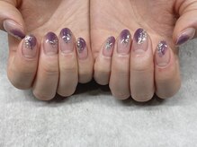 トランク ネイル(trunc nail)/パープル☆ニュアンスアート