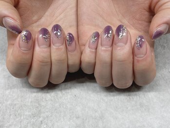 トランク ネイル(trunc nail)/パープル☆ニュアンスアート