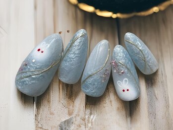 ネイルズミューコ(nail's MyuCo)/新春うさぎネイル