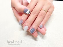 ヒールネイル(heal nail)/くすみblueもやもや×おばけ～