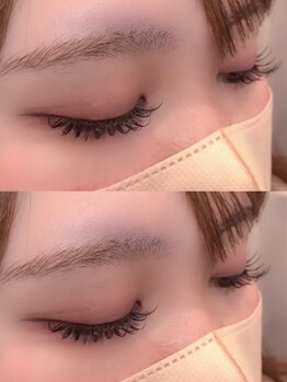 フルール(Fleur)の写真/[友達や家族との同時施術OK]丁寧なアイスタイリストによるしっかり立ち上げるパリジェンヌラッシュリフト☆