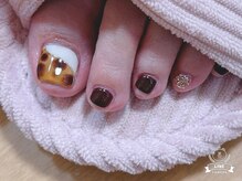 ネイルズ イルク(Nails Irk)/べっこう風アート