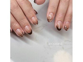 エンズネイル(O’s nail)/レオパードフレンチ
