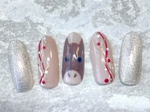 ルナウーナ 谷塚店(LUNAUNA)/お正月ネイル7040円