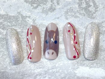 ルナウーナ 谷塚店(LUNAUNA)/お正月ネイル7040円