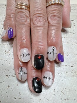 ビューティフルムーン ネイル 本厚木(Beautiful Moon Nail)/推しキャラ概念ネイル