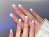 洗練された定番デザイン★クリアベースフレンチでシンプル上品な大人ネイル
