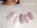 【水彩ネイル】