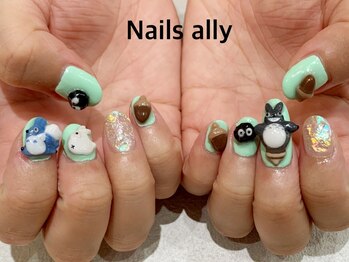 ネイルズアリー 立川店(Nails ally)/キャラクターネイル×氷ネイル