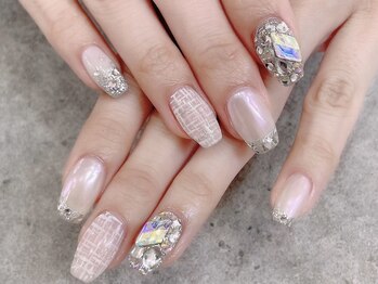 プライズアイリス アイラッシュ 池袋東口店(prize Iris eyelash)/キラキラピンクネイル