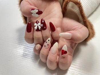 赤ネイル！