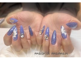 ブルーパープルネイル