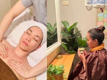 リー ビューティースパ 川崎(Ri beauty spa)の写真/【人気★よもぎ蒸し(40分)＆ベトナム式アロママッサージ(60分) ¥6980】身体の内側から温めてスッキリ♪