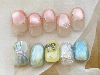 ココロ 新橋(kokoro)の写真/【ネイルデザインをお悩みの方へ☆】ネイルが初めての方大歓迎♪指先を美しく彩ります♪ハンド60分¥7700~