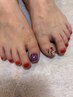 Foot　5,400円(ワンカラー＋親指２本アート)