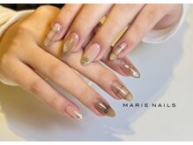 マリーネイルズ 近鉄あべのハルカス店(MARIE NAILS)の雰囲気(持ち込みデザインも可能(写真は新規様8800円)18時以降予約OK)