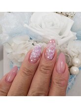 ネイルサロンシャネイル/紫陽花ネイル