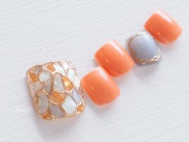 囲みシェル×オレンジ