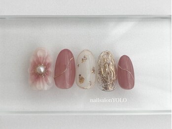 ヨロ(YOLO)/デザイン/フラワー/ミラー