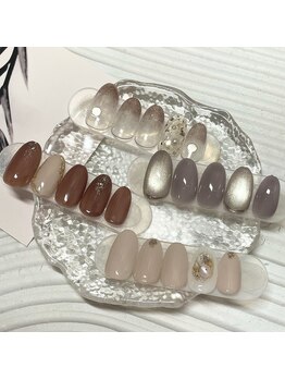 nail salon yours 富谷店　【11/20 NEW OPEN（予定）】の写真/【定額simpleコース/色変えOK￥6300】追加アートも可能♪とにかく可愛いデザインやカラー多数ご用意！