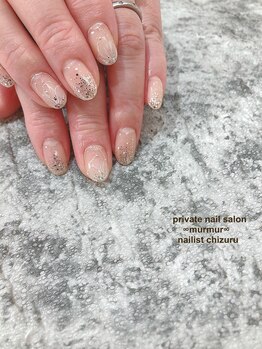 プライベート ネイルサロン マーマ(murmur)/キラキラフラワーアート