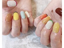 ネイルサロン ティフィン(tiffin)/～カラフルフレンチ～