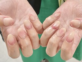 桃ネイル【¥8800】