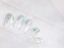 シンプルネイル/冬ネイル