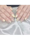 イエローニュアンスネイル
