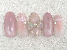 リノ ネイル(Rino nail)/2月新作大きいリボン802k3