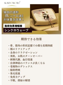 ザ リフト カドモリ 鹿児島 霧島(The Lift KADOMORI)/美容機器シンクロウェーブ