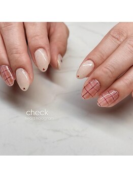 エンズネイル(O’s nail)/チェックネイル