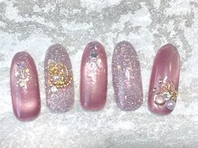 ルナウーナ 谷塚店(LUNAUNA)/お正月ネイル7040円