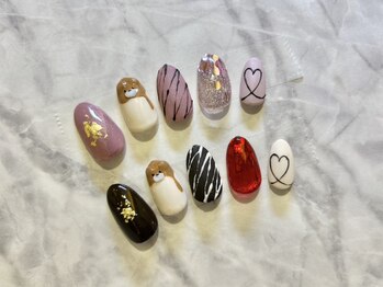 くまチョコネイル