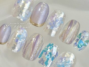 ランネイル 名古屋伏見(RANnail)/紫陽花ネイル/梅雨ネイル